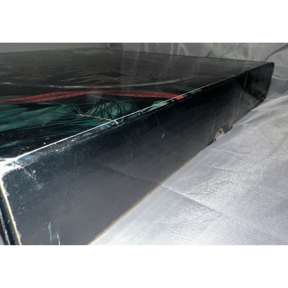 Crystal Clear Studios Sleigh Bells Colored Glass 14’’ Platter Serving Tray w/box - Picture 7 of 9